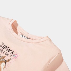 Best Friends Girls Pink T-Shirts