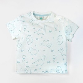 Dinos Infant White T-Shirts