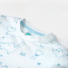 Dinos Infant White T-Shirts