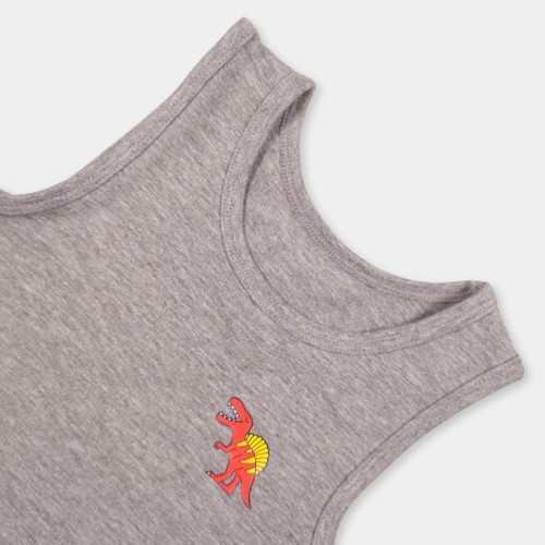 Dino-infants-Boys-Gray-Tank-Top