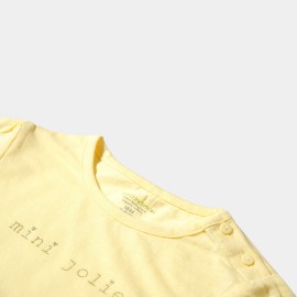 Mini Jolie Infants Light Yellow T-Shirts