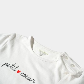 Petit Coeur Infants White T-Shirts