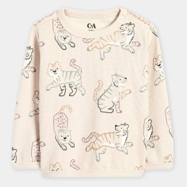 Tiger_Infants_Girls_Off_White_Sweet_Shirts