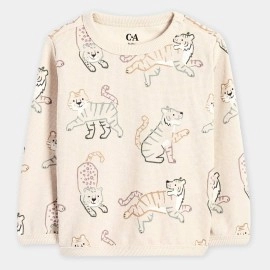 Tiger_Infants_Girls_Off_White_Sweet_Shirts