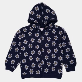 Flower_Infants_Girls_Blue_Hoodies|Jackets