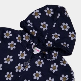Flower_Infants_Girls_Blue_Hoodies|Jackets