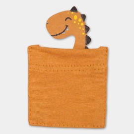 Pocket-Dino-Infants-Light-Brown-T-Shirts