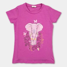 Elephant-Girls-Pink-T-Shirts