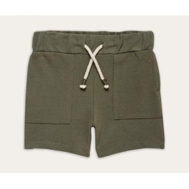 2-Pockets-Infants-Green-Shorts