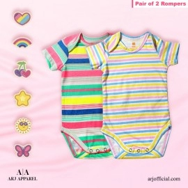 Infants-Multi-Color-2Set-Rompers