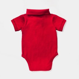 Infants-Polo-Red-Rompers