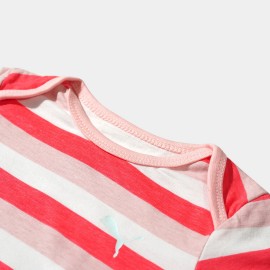 Infants-Red-Pink-Lining-Rompers