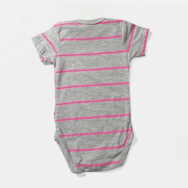 Infants-Gray-Purple-Lining-Rompers