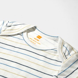 Infants-White-Multi-Lining-Rompers