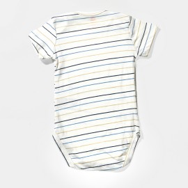 Infants-White-Multi-Lining-Rompers