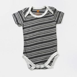 Infants-Black-White-Linning-Gray-Rompers