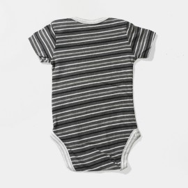 Infants-Black-White-Linning-Gray-Rompers
