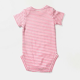 Infants-White-Pink-Lining-Rompers