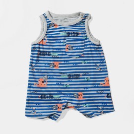 Infants-White-Blue-Lining-Rompers-and-Body-Suits