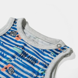 Infants-White-Blue-Lining-Rompers-and-Body-Suits