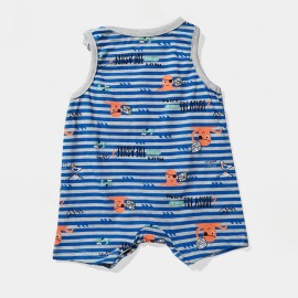 Infants-White-Blue-Lining-Rompers-and-Body-Suits