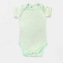 Plain-Infants-Light-Green-Rompers