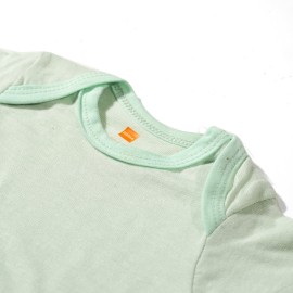 Plain-Infants-Light-Green-Rompers