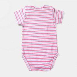 Infants-Pink-Gray-Lining-Rompers