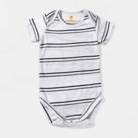 Infants-Gray-Black-Lining-Rompers