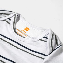 Infants-Gray-Black-Lining-Rompers