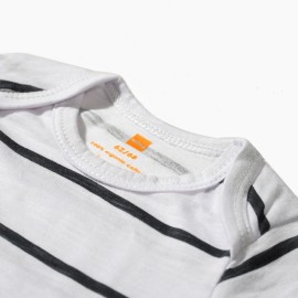 Infants-Black-White-Lining-Rompers|Bodysuits