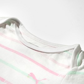 Infants-White-Multi-Rompers