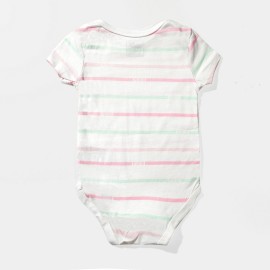 Infants-White-Multi-Rompers