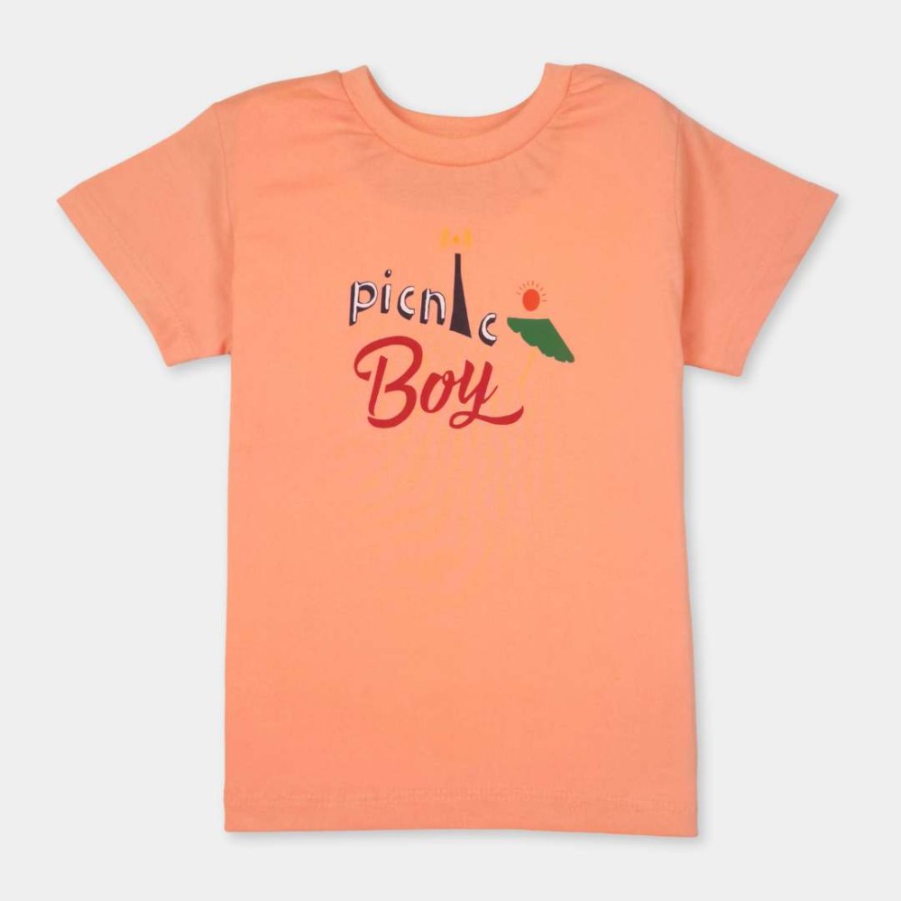 Picnic Boy Infants -Boys  Orange T-Shirts