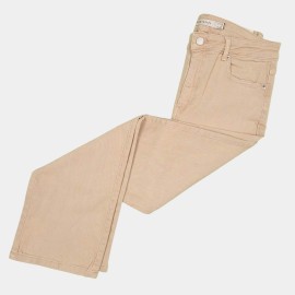 Flared-Womens-Jeans-Beige