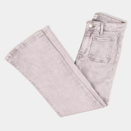 Girls-Light Gray-Pants-FLARE