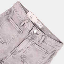 Girls-Light Gray-Pants-FLARE