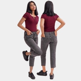 Crop-Jeans-Womens-Gray