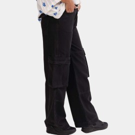 Cargo-Jeans-Womens-Black