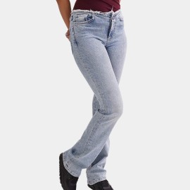 Flared-Jeans-Womens-Ice-Blue