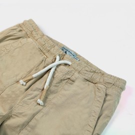 Flap Pockets Boys Light Brown Shorts