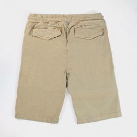Flap Pockets Boys Light Brown Shorts