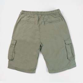 6 Pockets Boys Green Shorts