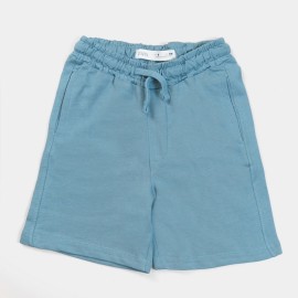 Straight Pockets Boys Light Gray Shorts