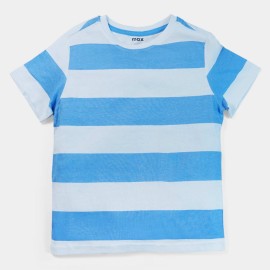 Cool Boys Blue & White Lining T-Shirts