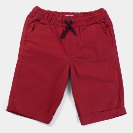 2 Pockets Boys Red Shorts