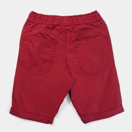 2 Pockets Boys Red Shorts